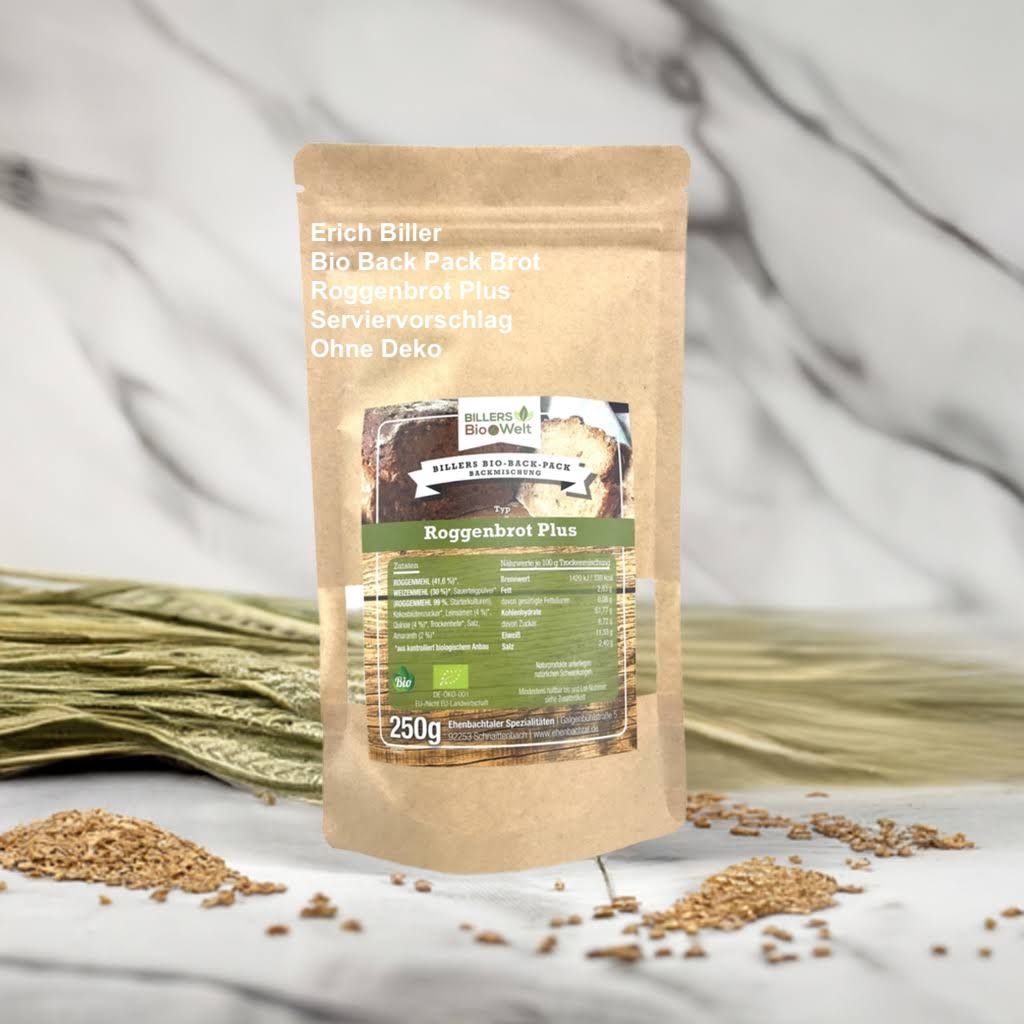 Erich Biller Bio Back Pack Brot Nachfüllpackung Roggenbrot Plus