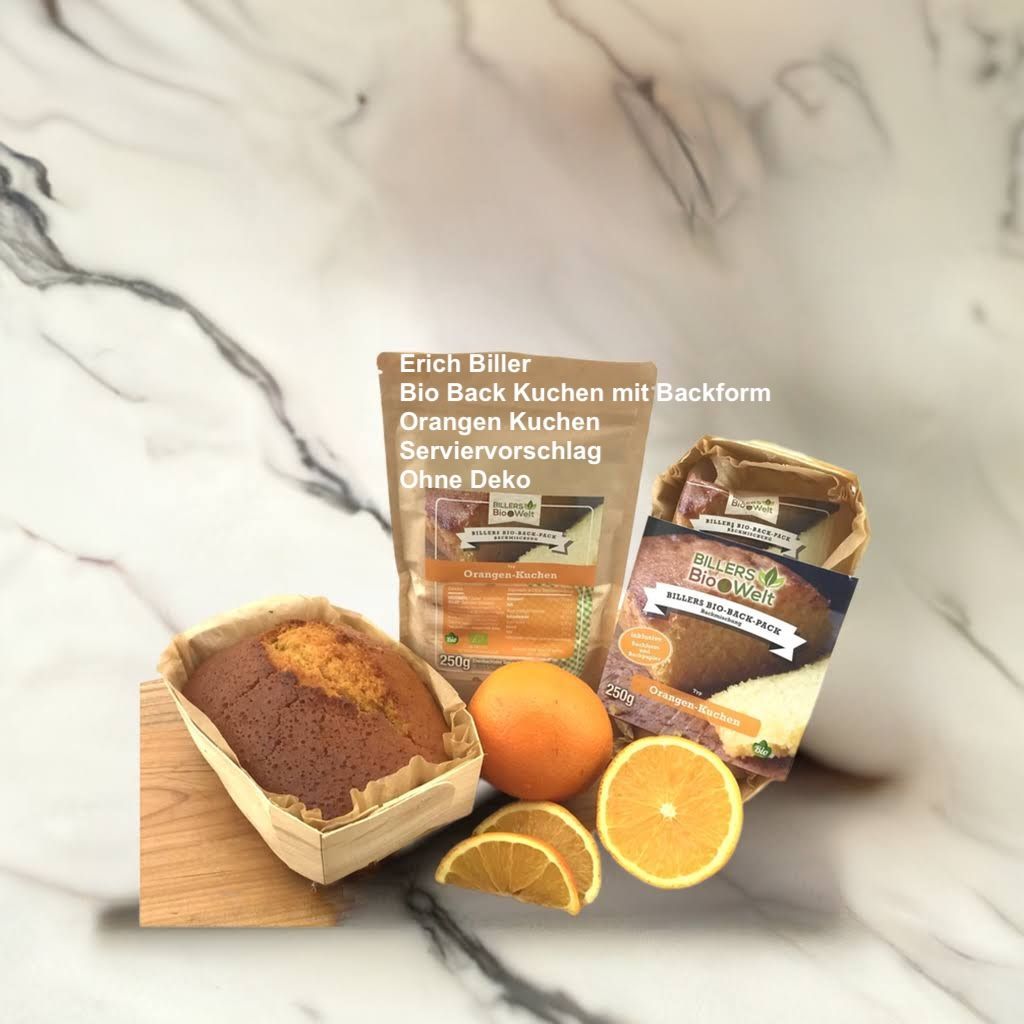 Erich Biller Bio Back Pack Orangen Kuchen inkl.  Backform