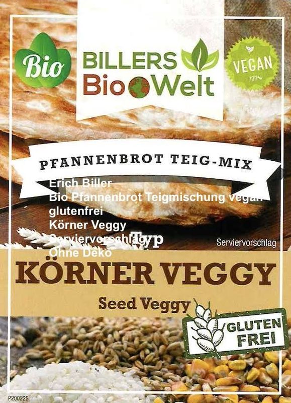 Erich Biller Bio Pfannenbrot Körner Veggy Erich Biller Bio Pfannenbrot Körner Veggy
