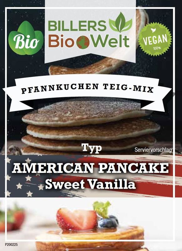 Erich Biller Bio Teig Mischung Pfannkuchen American Pancake Sweet Vanilla Erich Biller Bio Teig Mischung Pfannkuchen American Pancake Sweet Vanilla