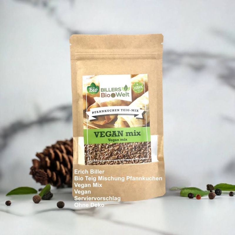 Erich Biller Bio Teig Mischung Pfannkuchen Vegan mix Erich Biller Bio Teig Mischung Pfannkuchen Vegan mix