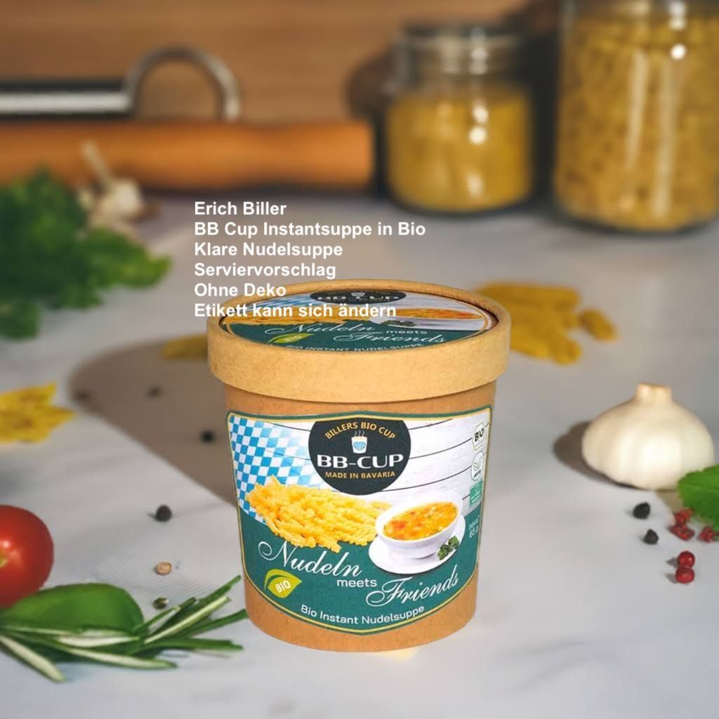 Erich Biller BBCup Bio Instantsuppe Klare Nudelsuppe