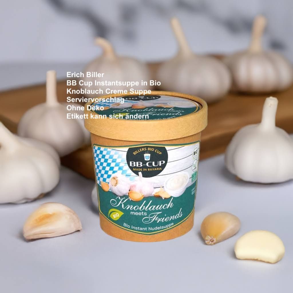 Erich Biller BBCup Bio Instantsuppe Knoblauchcreme