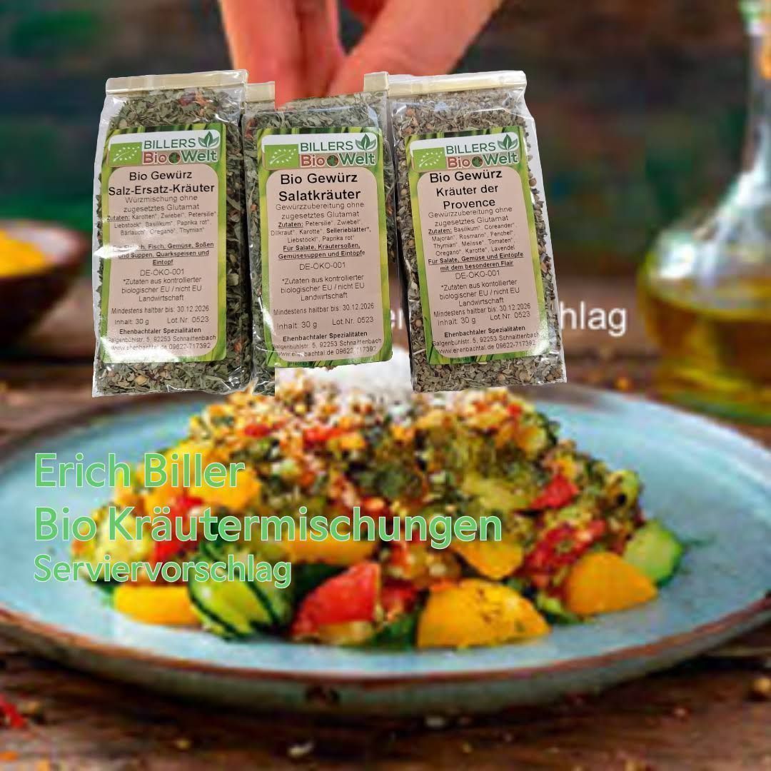 Erich Biller BIO Kräutermischung - Griechische Kräuter 100g (Gewürzzubereitung)