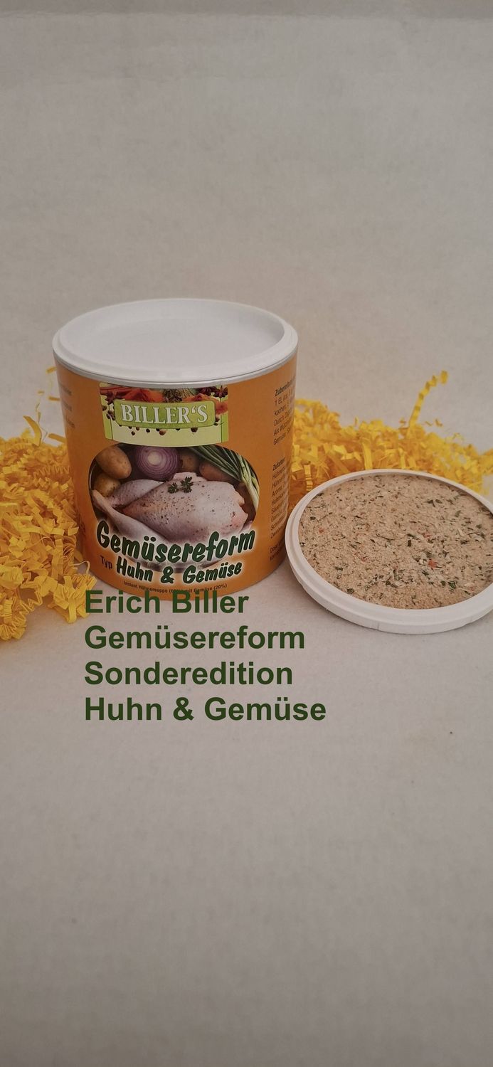 Erich Biller Gemüsereform Huhn und Gemüse Sonderedition Gemüsebrühe 350g
