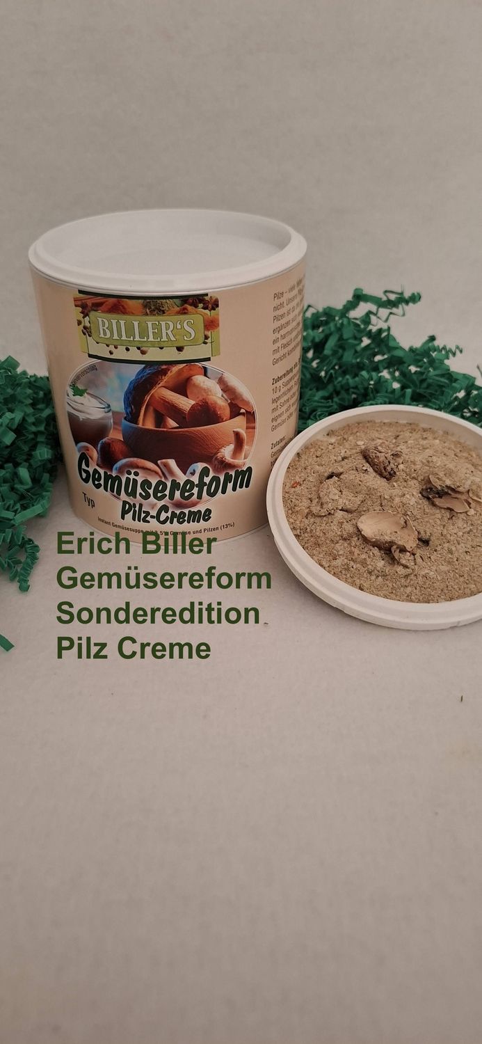 Erich Biller Gemüsereform Pilz Creme Sonderedition Gemüsebrühe 350g