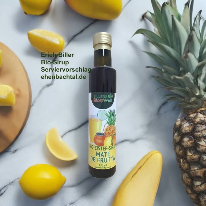 Erich Biller Bio Sirup Eistee Mate de Frutta Erich Biller Bio Sirup Eistee Mate de Frutta