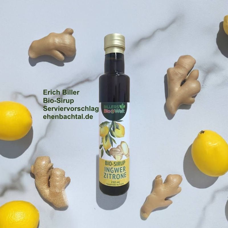 Erich Biller Bio Sirup Limonaden Ingwer-Zitrone Erich Biller Bio Sirup Limonaden Ingwer-Zitrone