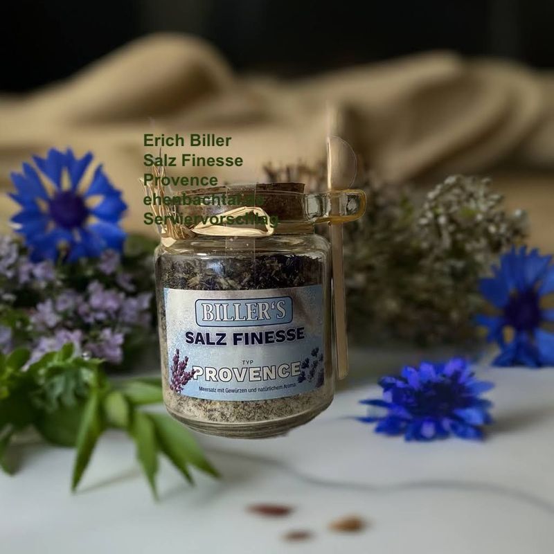 Erich Biller Salz Finesse Provence, 180g Glas Erich Biller Salz Finesse Provence, 180g Glas