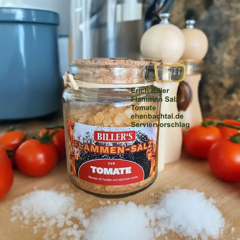 Erich Biller Flamm Salz Tomate, 250g Glas Erich Biller Flamm Salz Tomate, 250g Glas