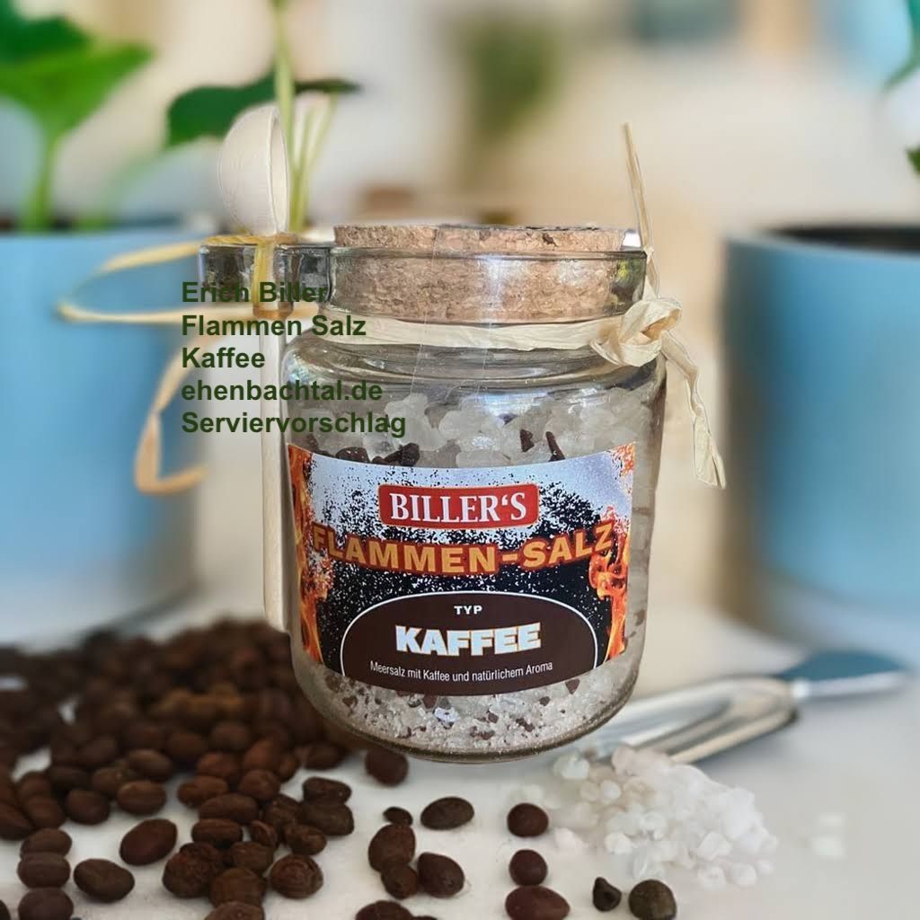 Erich Biller Flamm Salz Kaffee, 250g Glas