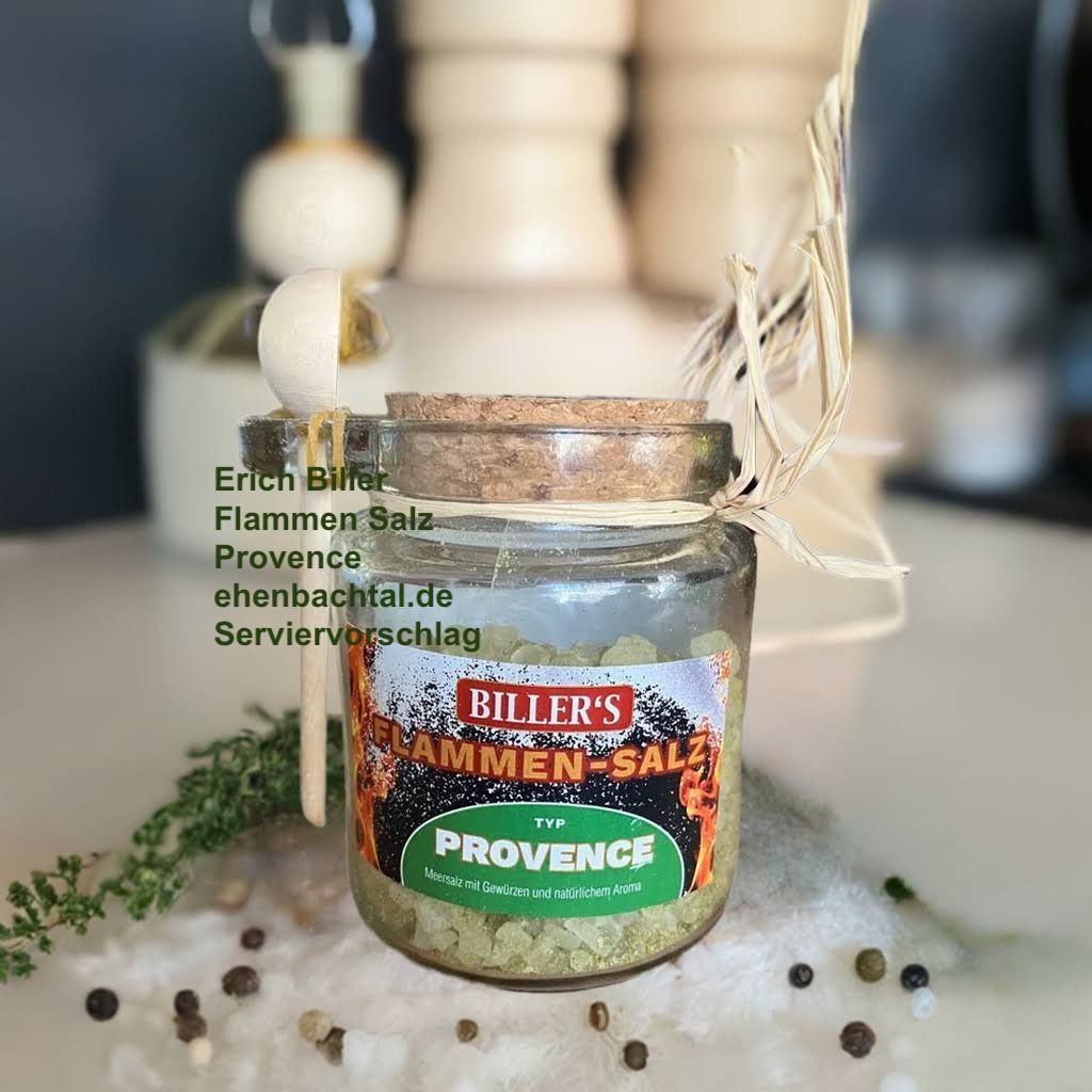 Erich Biller Flamm Salz Provence, 250g Glas