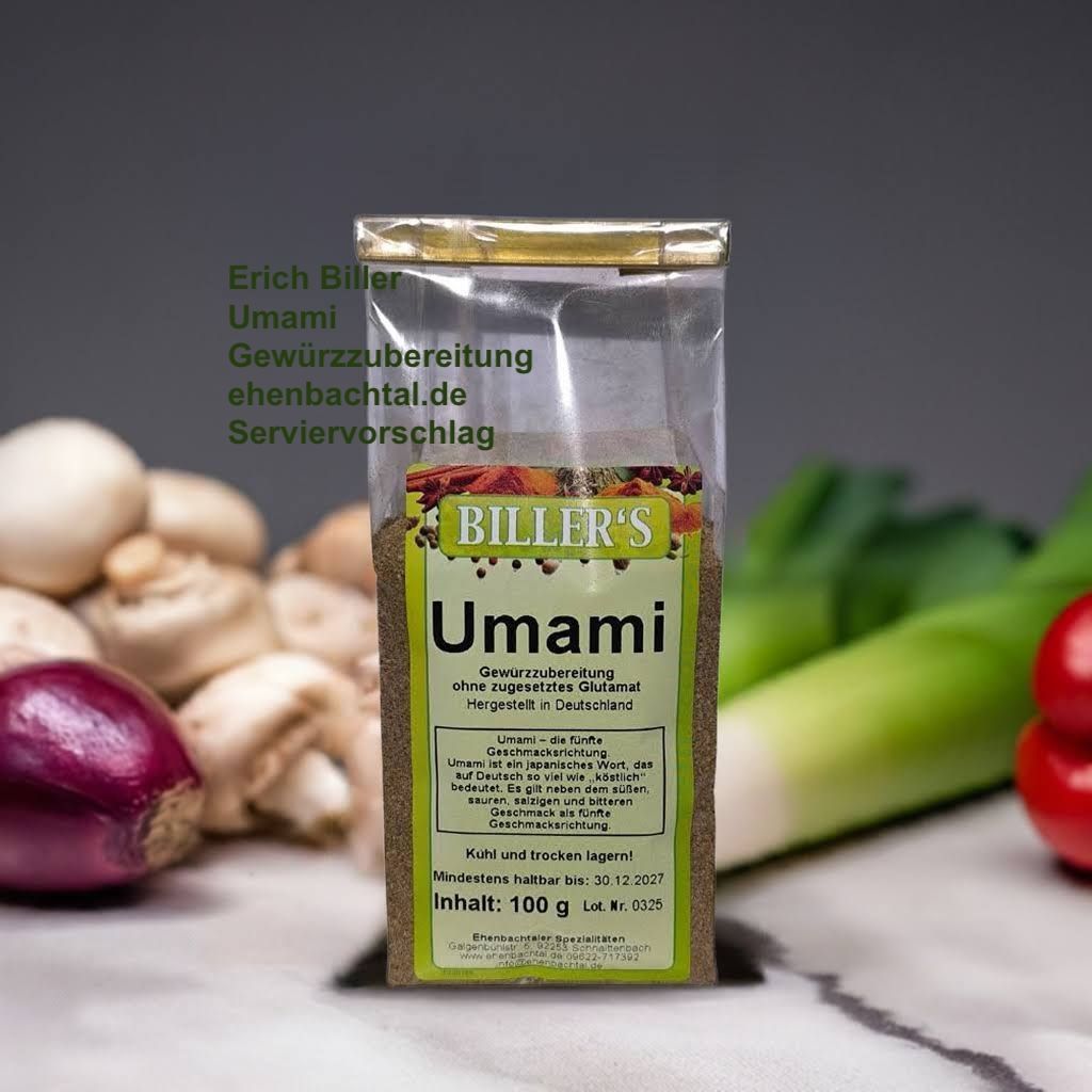 Erich Biller Gewürzzubereitung - Umami classic 100g Verpackung