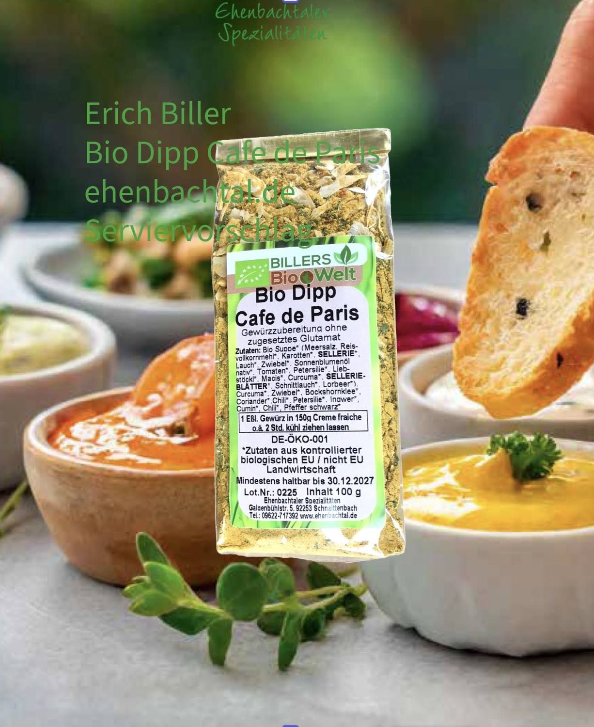 Erich Biller Bio Dipp Cafe de Paris (Würzmischung)