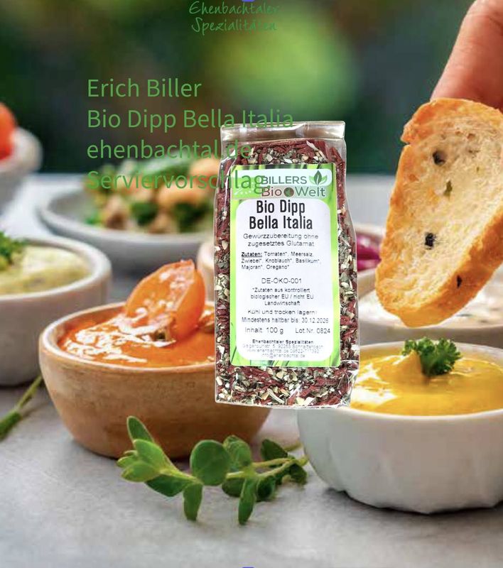 Erich Biller Bio Dipp Bella Italia (Würzmischung) Erich Biller Bio Dipp Bella Italia (Würzmischung)
