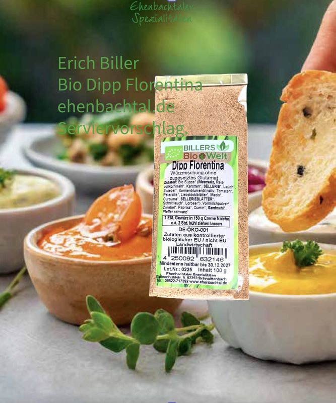 Erich Biller Bio Dipp Florentina (Würzmischung) Erich Biller Bio Dipp Florentina (Würzmischung)
