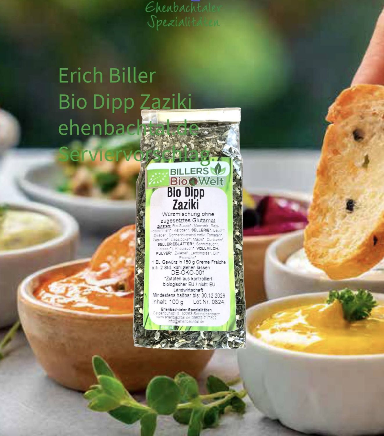 Erich Biller Bio Dipp Zaziki (Würzmischung)
