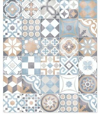 Idea Ceramica serie LUCE MATT CEMENTINE Mix 20×20 rivestimento