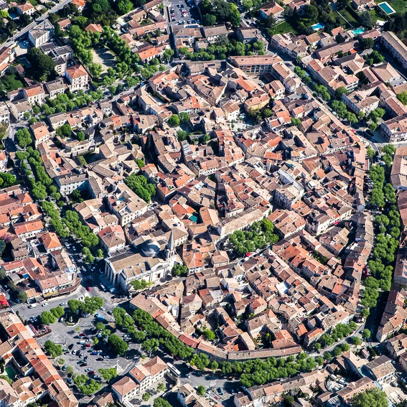 Saint-Rémy vu du ciel