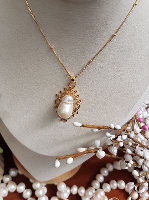 Kite Mesh with Freshwater Pearl