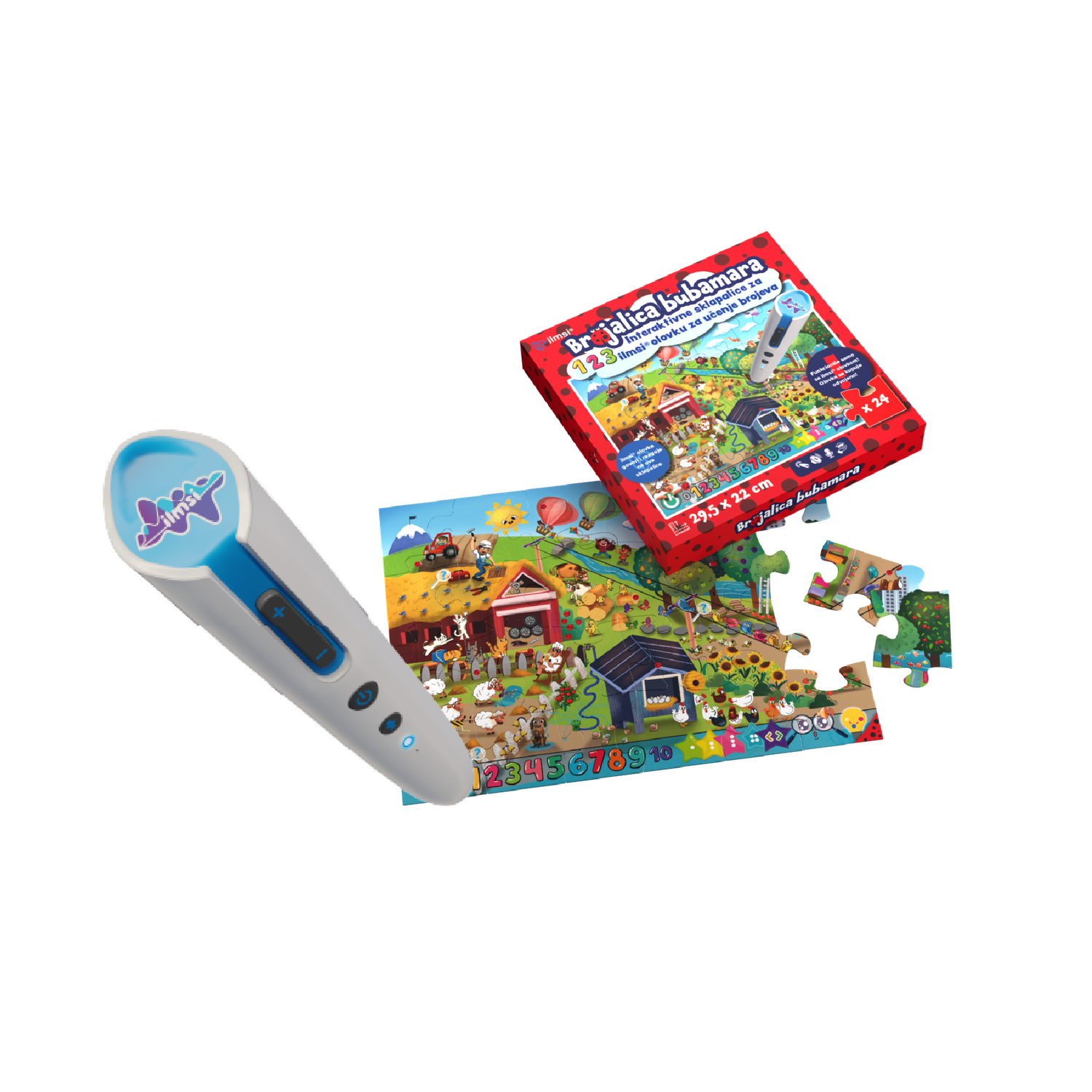 Set - ilmsi-Stift und Puzzle &quot;Brojalica bubamara&quot;