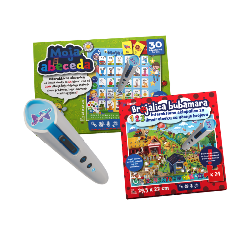 Set - ilmsi-Stift, Buchstabenlernenspiel und Puzzle