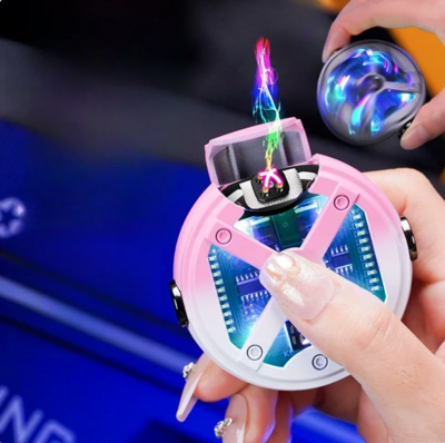 LED Spinning Digital Display Lighter