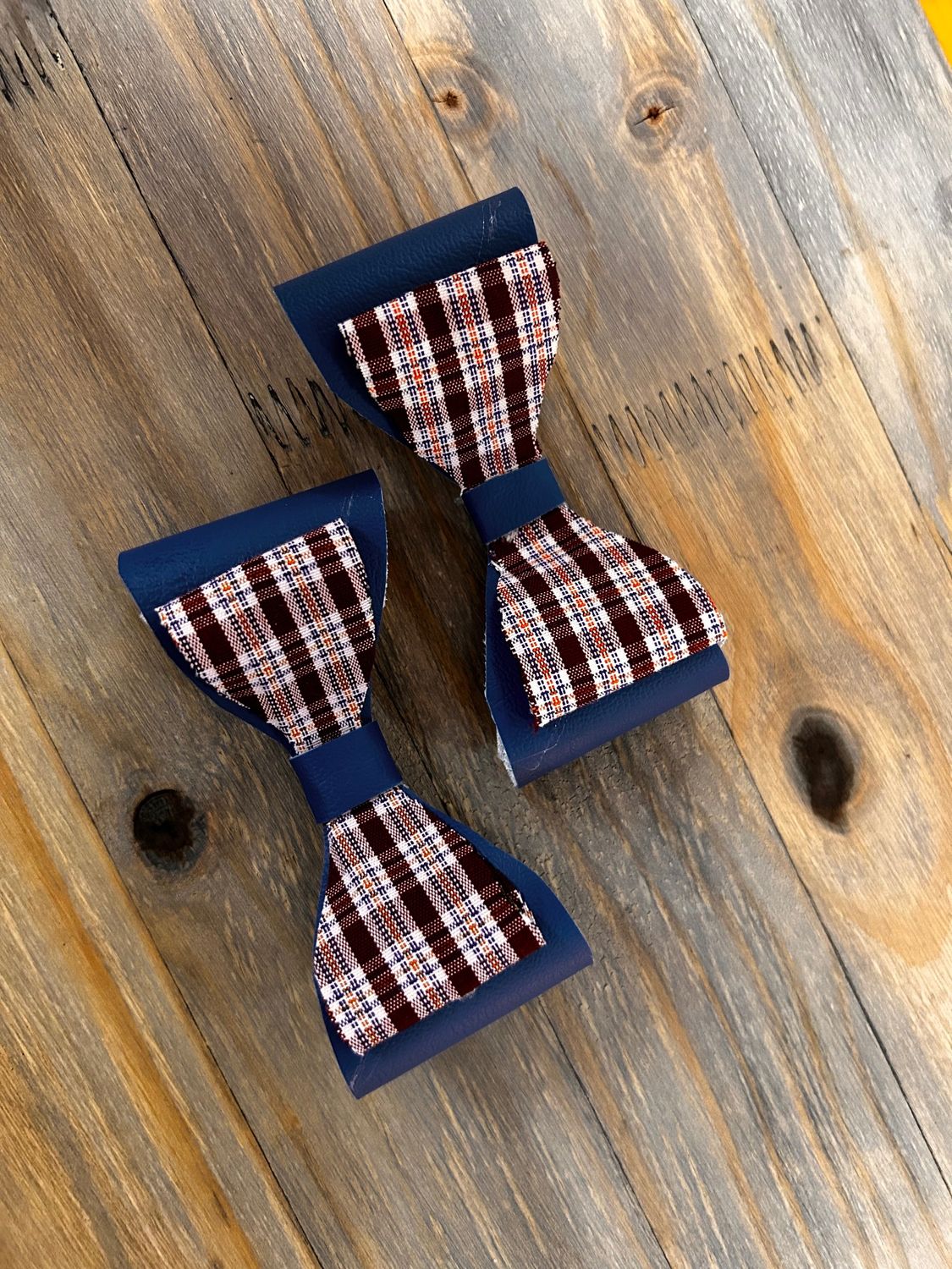 Hair clips - Leather