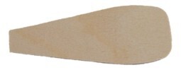 Pyramidenflügel, 1,6 mm Sperrholz, Blattlänge 110 mm
ohne oder mit Schaft
