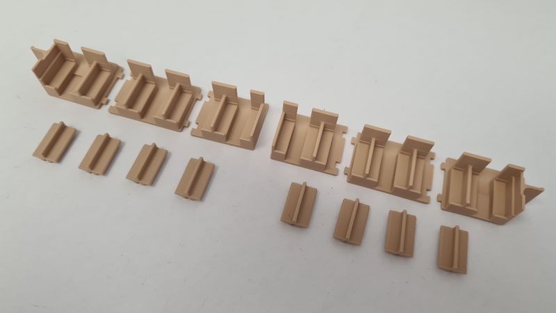 Inneneinrichtung 3D Druck für Märklin 4065 SNCF D-ZUG Liegewagen BEIGE