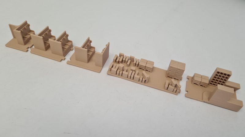Inneneinrichtung 3D Druck für Märklin 4031 Personenwagen Abteil- und Gepäckwagen der SJ BEIGE