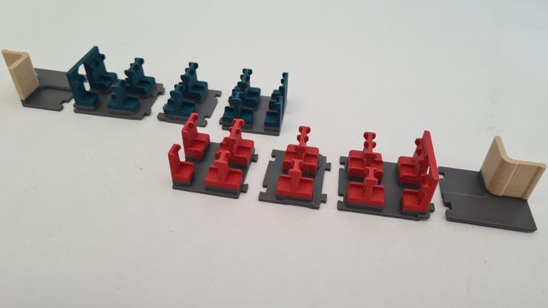 Inneneinrichtung 3D Druck für Märklin 4066 SBB 4034 ÖBB 4-farbig