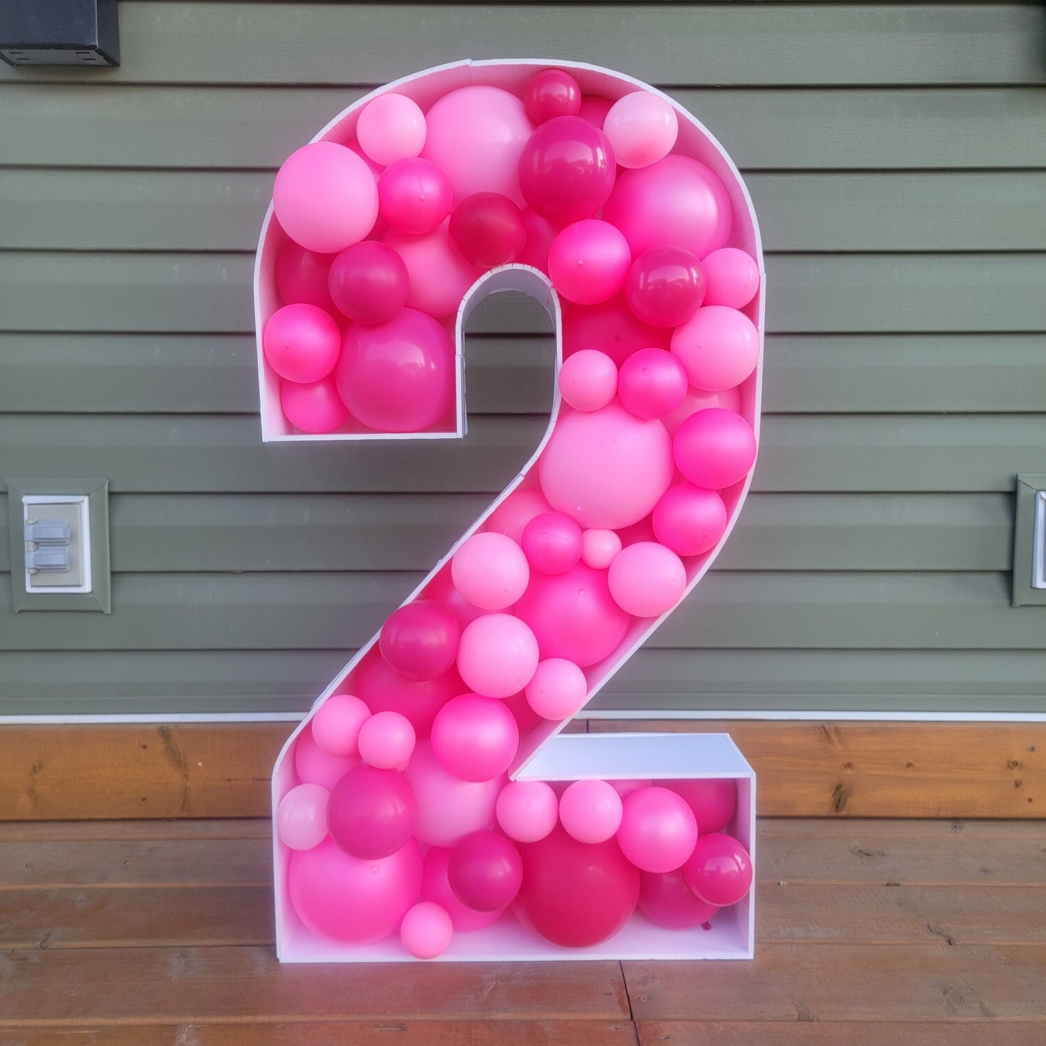 3D Number or Letter Filled with Balloons