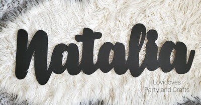 NAME CUT OUT PARTY OR NURSERY DECORATION