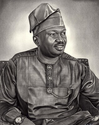 custom handrawn portrait drawing of a man in cultural attire by markus arts markuslovidoves arts and crafts airdrie alberta