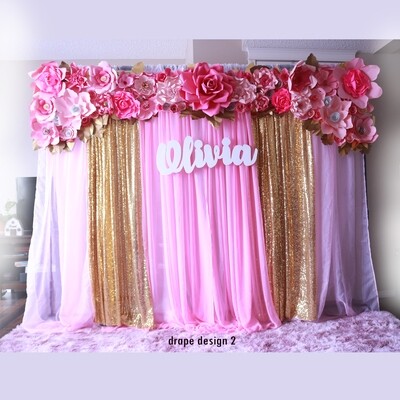 Paper Flower Backdrop Paper Flower Backdrop