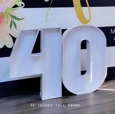 balloon fillable number 40 foamboard standee markuslovidoves arts and crafts airdrie