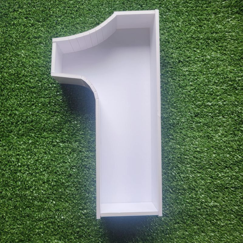 number 12inches depth Fillable number