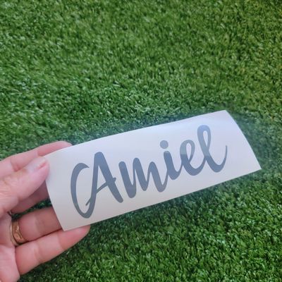 custom vinyl name cut out diy party favors color grey markuslovidoves arts and crafts 