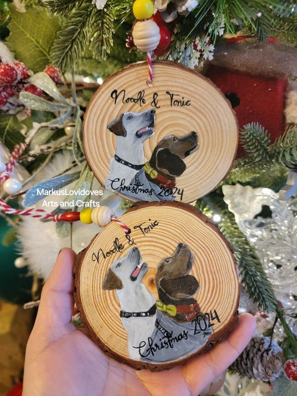 Custom Pet Painting Ornament