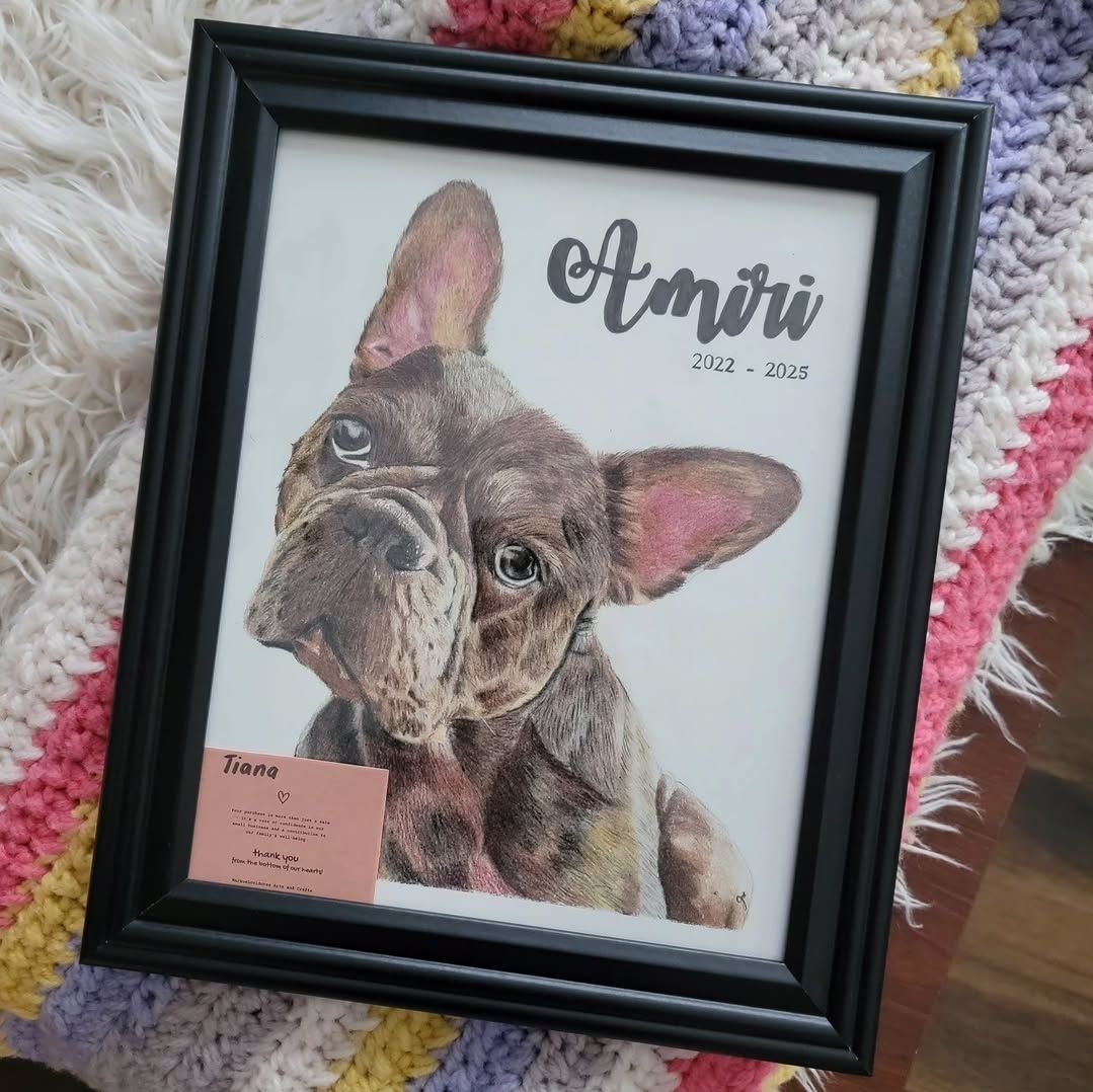 Custom Pet Portrait Drawing - Colored Pencil by Glecylle