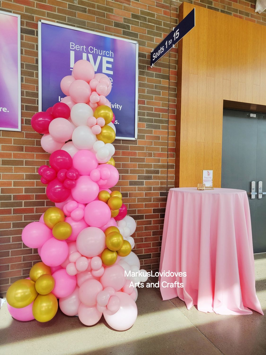 1pc Cluster Balloon Column / Pre standing balloon garland