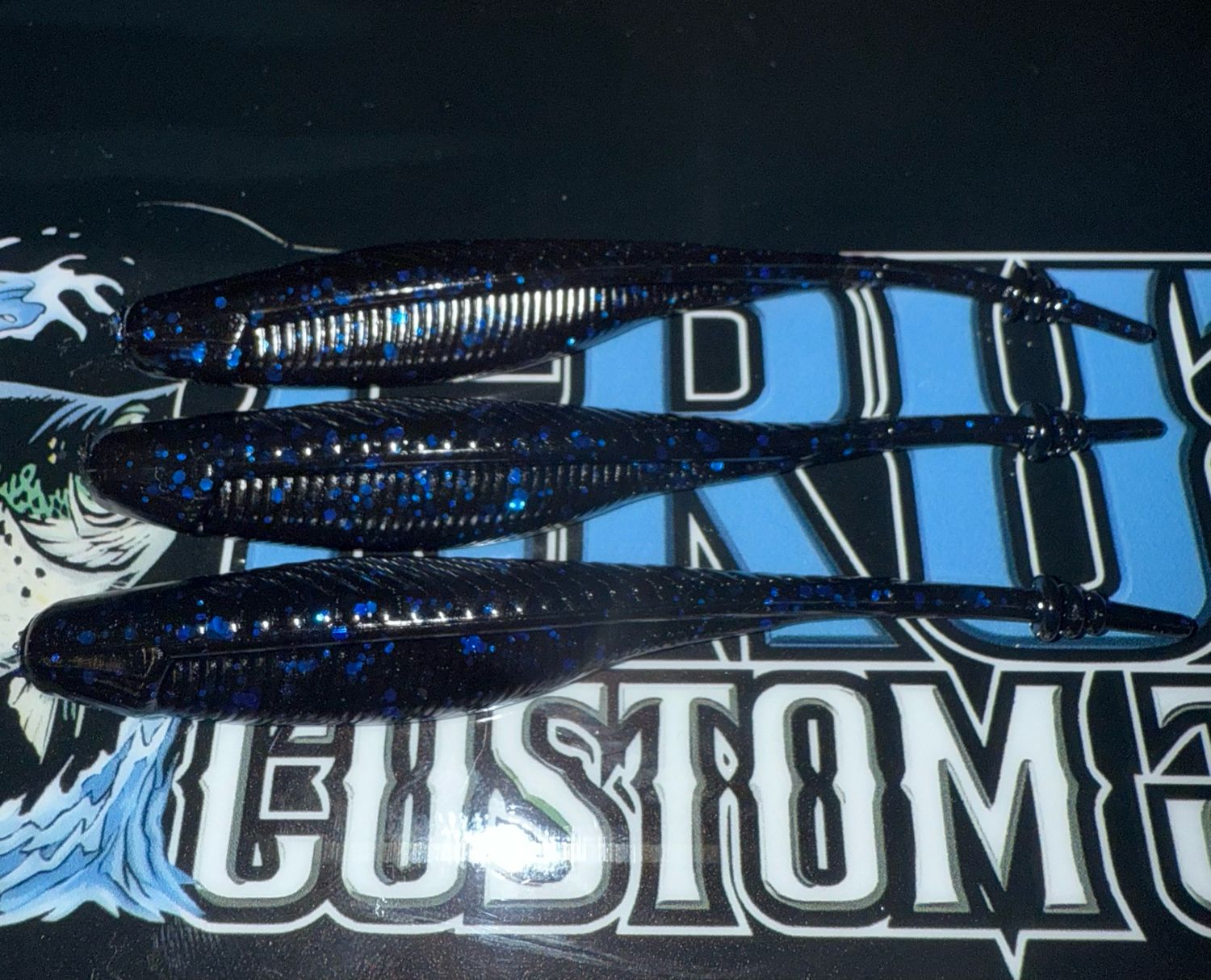 Black Blue Flake