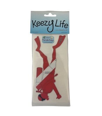 STICKER Scuba Male Dive Flag