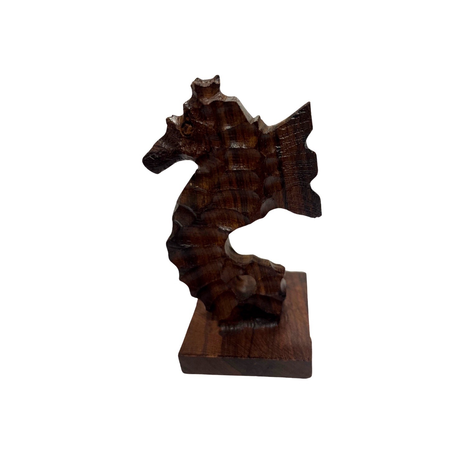 Wood Seahorse, Mini 3&quot;