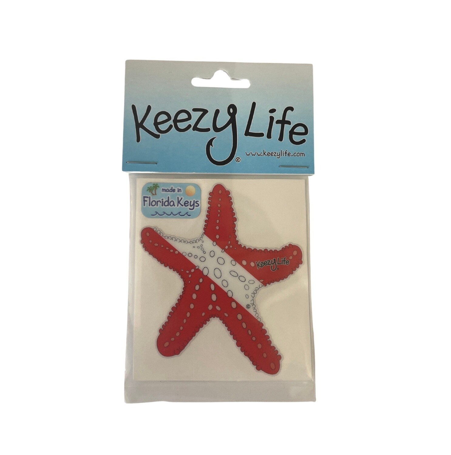 STICKER Starfish Dive Flag