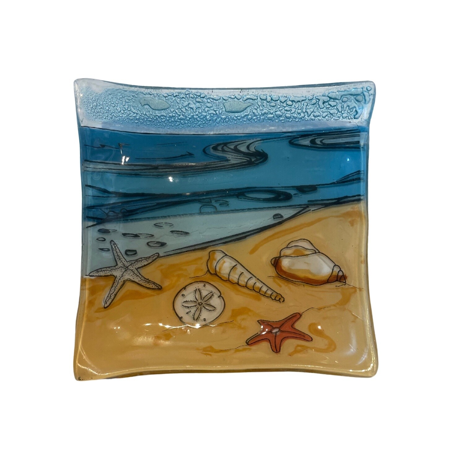 Plate Square Shells 4&quot;x4&quot;