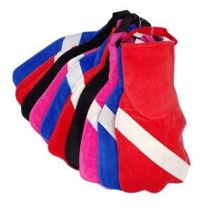 Fin Shaped Gift Bag / Christmas Stocking - Red
