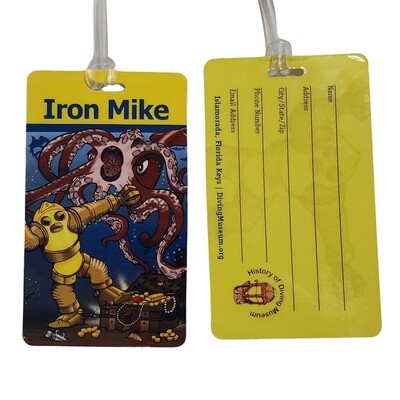 Luggage Tag Iron Mike w/loop