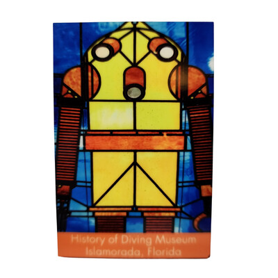 Magnet Stained Glass Iron Mike